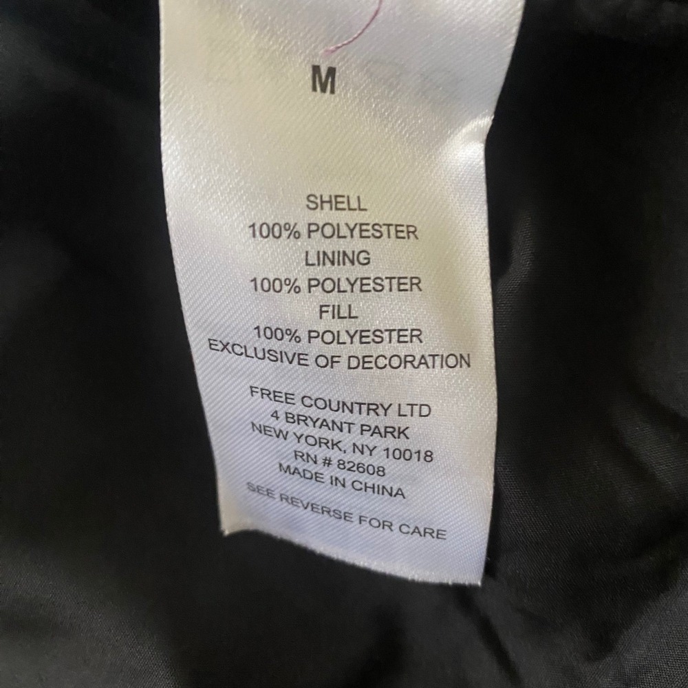 Free Country Freecycle Puffer Jacket Water Resistant Size M Purple Hoodie NWT - Picture 4 of 8